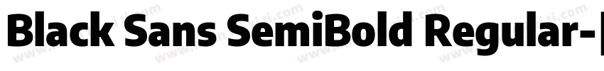 Black Sans SemiBold Regular字体转换